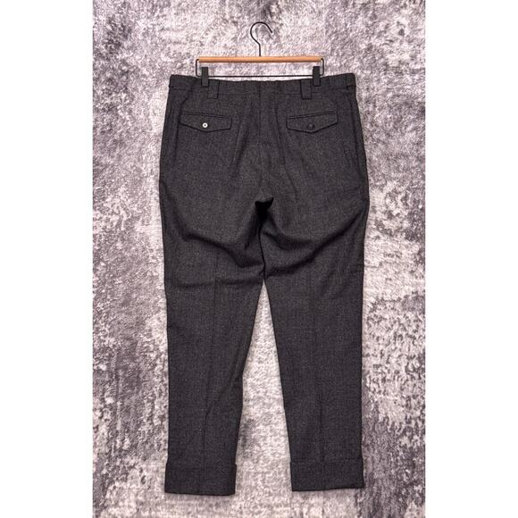De Fursac Dress Pants 36 x 31 Mens Gray Italian Wool Blend Officer Trouser - Picture 2 of 7